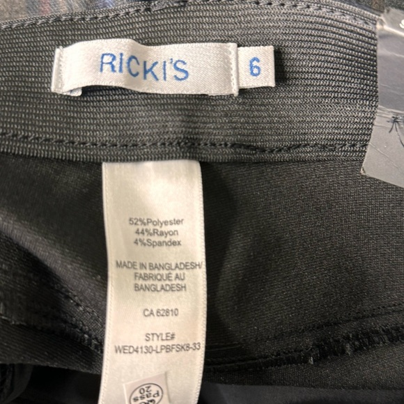 Ricki's Lux Pointe Plaid Skinny Pants Size 6 Tall NWT - Picture 6 of 10